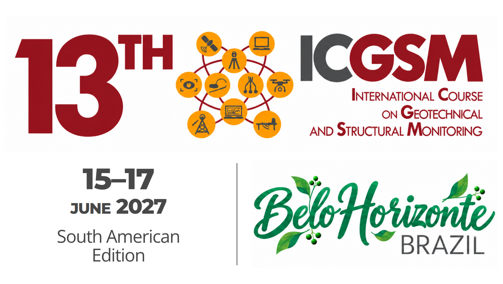 ICGSM 2027 · Belo Horizonte, Brazil · 15–17 June 2027 · South American Edition